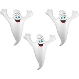 3x stuks opblaasbaar halloween thema spook/spoken van 52 cm - Horror feestartikelen versieringen