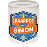 Kinder spaarpot voor Simon - keramiek - naam spaarpotten