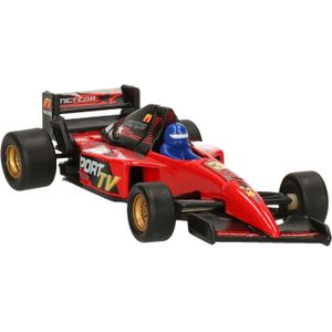 Modelauto Formule 1 wagen rood 10 cm - speelgoed race auto schaalmodel