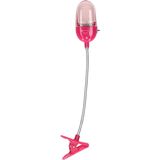 LED Leeslamp met klem - roze - 25 cm - Inclusief batterijen - Flexibele klemlampen