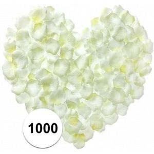 Witte rozenblaadjes 1000 stuks