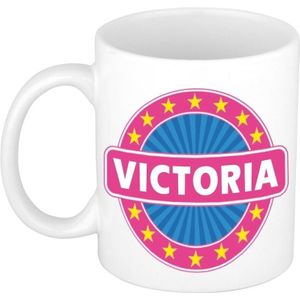 Victoria naam koffie mok / beker 300 ml  - namen mokken