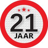 Cadeau/kado zilver rond blik 21 jaar 13 cm - Snoepblikken - Cadeauverpakking voor verjaardag