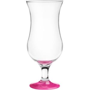 Glasmark Cocktail glazen - 6x - 420 ml - roze - glas - pina colada glazen