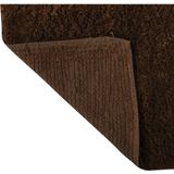 MSV Badkamerkleedje/badmatten set - voor op de vloer - kastanje bruin - 45 x 70 cm/45 x 35 cm