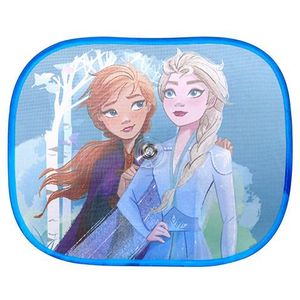 Set van 2x stuks Disney Frozen auto zonneschermen 44 x 36 cm - Autozonneschermen Anna en Elsa voor kinderen