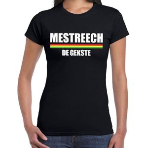 Carnaval t-shirt Mestreech de gekste voor dames - zwart - Maastricht - carnavalsshirt / verkleedkleding