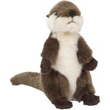 Pluche kleine otter knuffel van 15 cm - Dieren speelgoed knuffels cadeau - Knuffeldieren