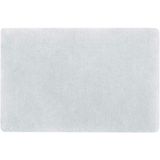 Spirella badkamer vloer kleedje/badmat tapijt - Supersoft - hoogpolig luxe uitvoering - wit - 60 x 90 cm - Microfiber - Anti slip - Sneldrogend