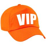 VIP pet  / baseball cap oranje met witte bedrukking voor dames en heren - Holland / Koningsdag - Very Important Person cap