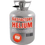 Helium tank met 30 zilveren ballonnen - Zilverkleurig - Heliumgas met ballonnen voor een thema feest