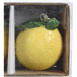Decoris tafelkleedgewichtjes/hangers - 8x - citroen - kunststeen - geel