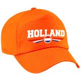 2x stuks nederland / Holland landen pet oranje kinderen - Nederland / Holland baseball cap - EK / WK / Olympische spelen outfit