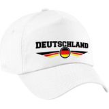 4x stuks duitsland / Deutschland landen pet wit kinderen - Duitsland / Deutschland baseball cap