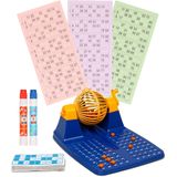 Complete Bingo Spel Blauw/Geel/Oranje - 148x Bingokaarten - Geschikt voor Kinderen en Volwassenen