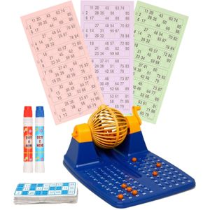 Complete Bingo Spel Blauw/Geel/Oranje - 148x Bingokaarten - Geschikt voor Kinderen en Volwassenen