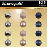 Kerstballen pakket 181x zilver-lichtroze-blauw voor 210 cm boom - Kerstboomversiering