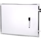 Magnetisch whiteboard met marker met wisser 80 x 60 cm - Kantoorbenodigdheden - Schoolborden