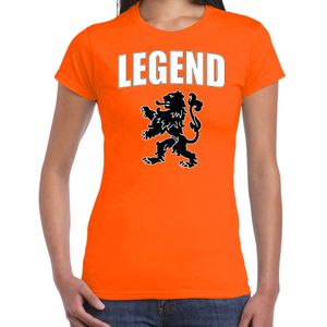 Oranje fan t-shirt voor dames - legend oranje leeuw - Nederland supporter - EK/ WK shirt / outfit