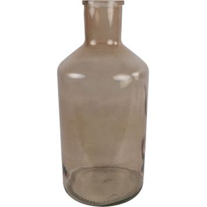 Countryfield Bloemen/Takken Vaas - Zand/Beige - Transparant Glas - XXL Fles - D24 X H52 cm