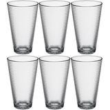 Set van 18x stuks water/sap glazen Benit 340 ml van glas - Drinkglazen - Waterglazen