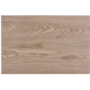 Rechthoekige placemat hout print dennen - PVC - 45 x 30 cm - Onderleggers
