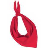 Verkleed set Lou Bandy Gondolier hoedje - beige - met rode hals zakdoek - voor volwassenen