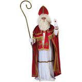 5-delige Sinterklaas kostuum set polyester met mijter voor volwassenen - Sint Nicolaas verkleedkleding