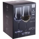 Atmos Fera Wijnglazen - 4x - kristal glas - groot - 520 ml