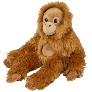 Pluche Orang Utan Aap Knuffeldier van 45 cm - Speelgoed Dieren Apen Knuffels Cadeau Voor Kinderen