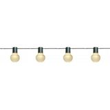 2x Feestverlichting lichtsnoer warm witte lampbolletjes 10 m - Binnen/buiten verlichting - LED lampjes