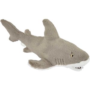 Pluche Kleine Knuffel Zeedieren Witte Haai van 40 cm - Speelgoed Beesten /Vissen