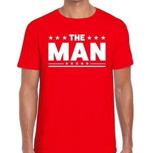 The Man heren shirt rood - Heren feest t-shirts