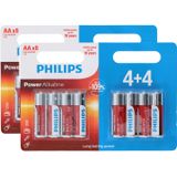 Batterijen Philips - 16x stuks - AA/Penlites - Alkaline- long lasting life serie