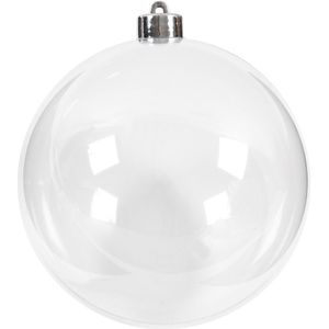 Kerstbal - transparant - DIY - 6 cm - Kerstversiering/decoratie
