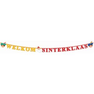 Letterslinger welkom Sinterklaas - 230 cm - slingers