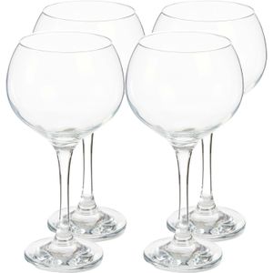 Pasabahce Bistro cocktail/gin glazen - glas - set 4x stuks - 790 ml