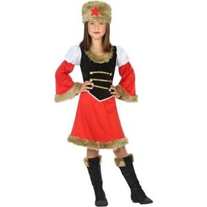 Russische Kozakken verkleed jurk/kostuum voor meisjes - Rusland thema - carnavalskleding - voordelig geprijsd