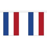 2x Buiten vlaggenlijn Nederland 3 meter - Nederlandse vlag - Supporter feestartikelen - Landen decoratie en versieringen