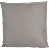2x Grote bank/sier kussens voor binnen en buiten in de kleur grijs 60 x 60 cm - Tuin/huis kussens