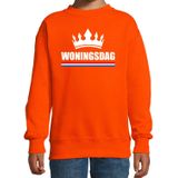 Koningsdag sweater / trui Woningsdag oranje voor jongens en meisjes - Woningsdag - thuisblijvers / Kingsday thuis vieren