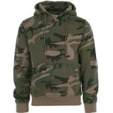 Camouflage groene hoodie / sweater met capuchon voor heren/mannen