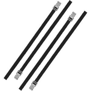 Set van 4x stuks caravan/camper fietsen spanbanden/sjorbanden/bindriemen 150 cm - Auto/caravan/camper fiets accessoires