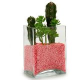 3x pakjes decoratie steentjes/kiezeltjes fuchsia roze 1,5 kg - Aquarium bodembedekking