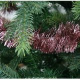 Decoris kerstslingers - 3x st - oudroze - 270 cm - folie/tinsel/lametta kerstboomversiering