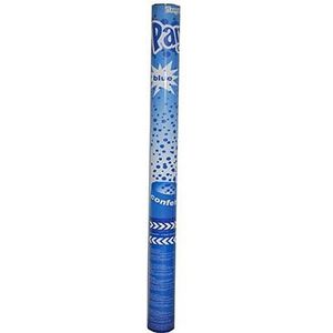 Confetti shooter blauw 60 cm