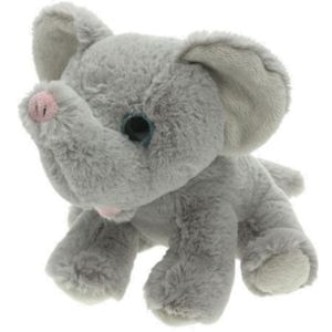 Pluche Knuffel Dieren Olifant van 25 cm - Speelgoed Knuffels - Cadeau Voor Jongens/Meisjes