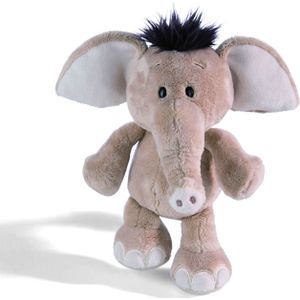 Nici olifant pluche knuffel - grijs - 25 cm