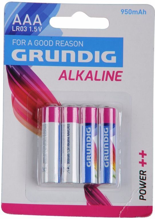 Grundig AAA Baterijen Alkaline| 4 stuks