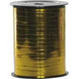 Spoel polyband - sierlint metallic - goud - 250 meter x 5 mm